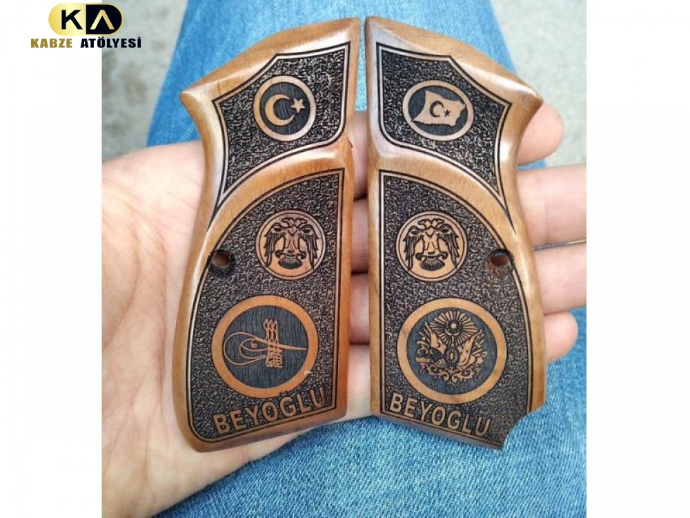 14 LÜ BROWNİNG İŞLEMELİ AĞAÇ KABZE