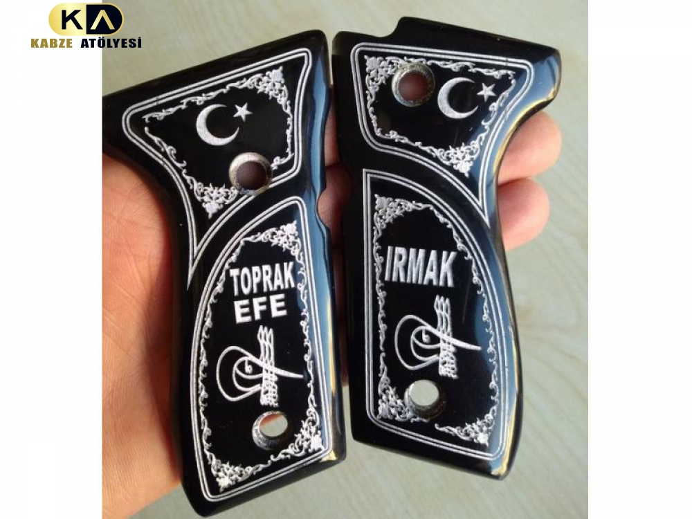 BERETTA FS92 İŞLEMELİ SEDEF KABZE