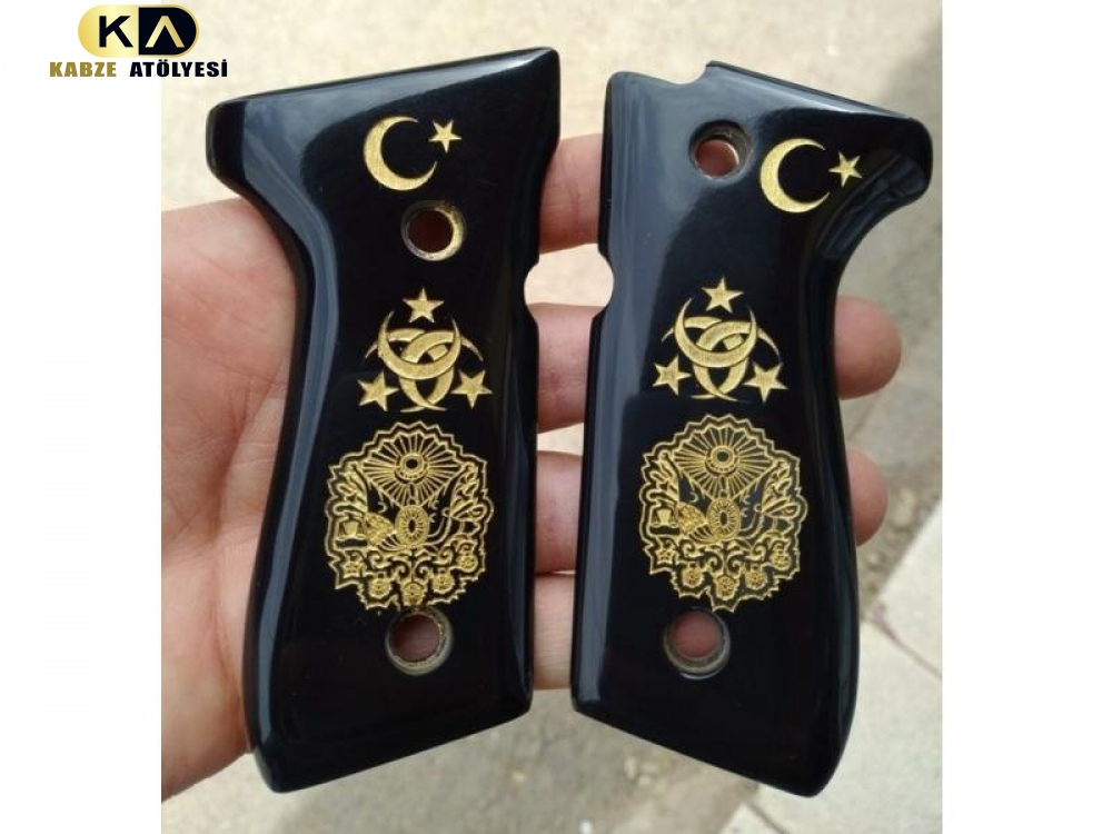 BERETTA FS92 İŞLEMELİ SEDEF KABZE