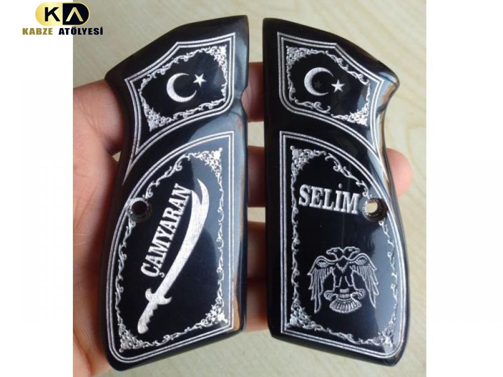 ZİG 14 İŞLEMELİ SEDEF KABZE